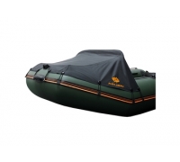 Носовой тент для надувной лодки Колибри KM-360DSL, черный носовой ходовой тент на пвх лодку